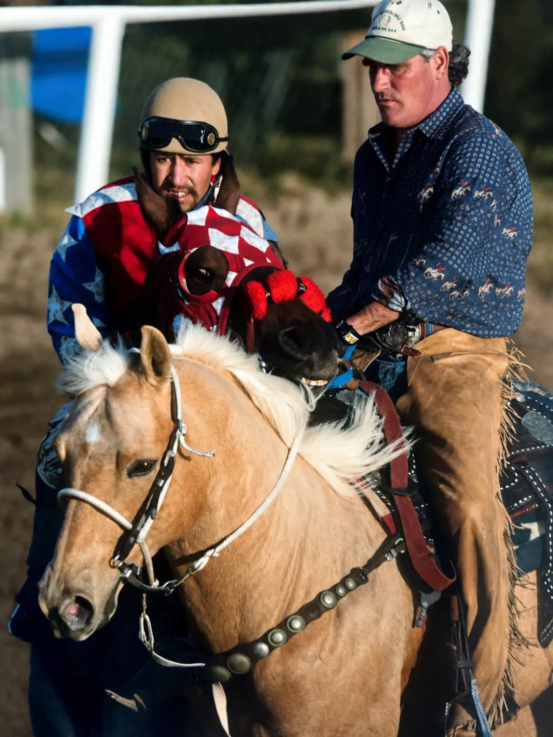 Ponied back after the race
